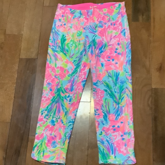 Lilly Pulitzer Pants - Lilly Pulitzer Vibrant‎ Pink and Blue Kids Leggings